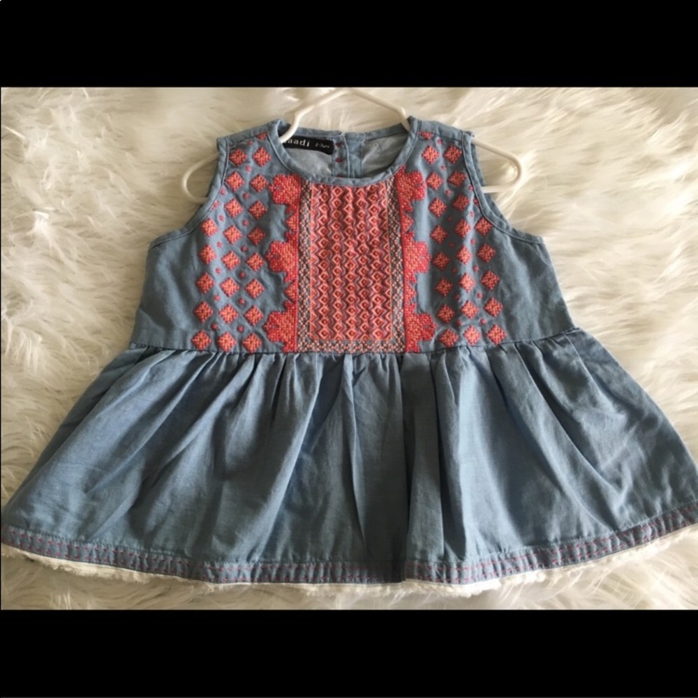 Denim blouse